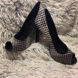 NWB Nine West Blk/Multi heels